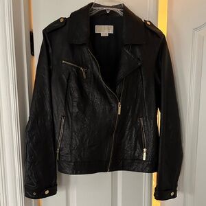 Michael Kors Moto Jacket Black leather L